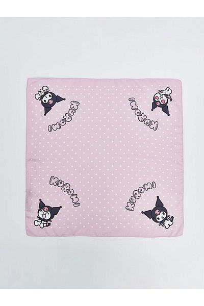LC Waikiki ACCESORII LCW Eșarfă pentru fete cu imprimeu Kuromi roz