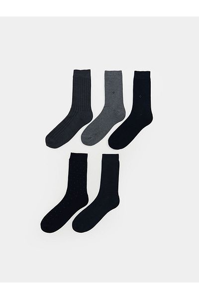 LC Waikiki Lcw Accessories Mixed Pattern Men's Socks 5-Piece