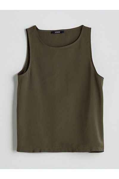 LC Waikiki Xside Green Women's Crew Neck Blouse