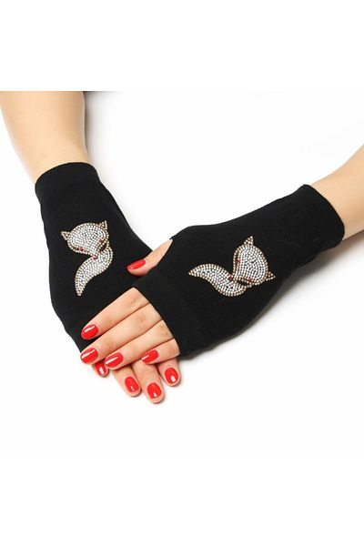 Generic Half Finger Glove For Girls Style-07