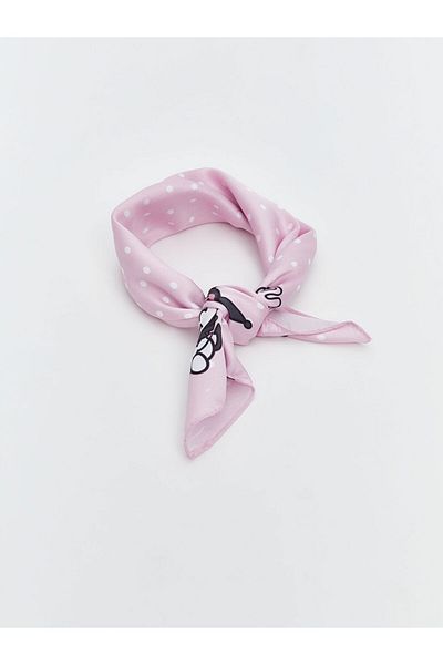 LC Waikiki ACCESORII LCW Eșarfă pentru fete cu imprimeu Kuromi roz