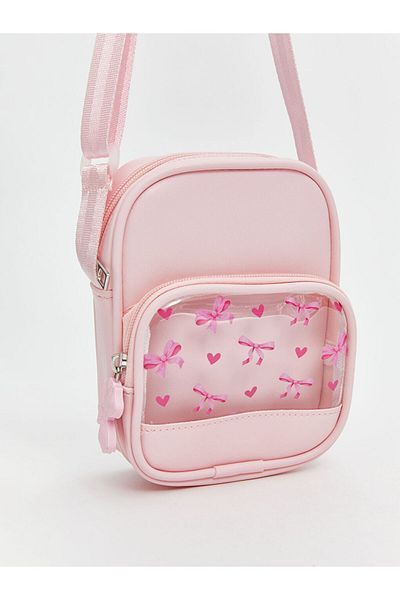 LC Waikiki Lcw Accessories Pink Printed Girl's Shoulder Bag