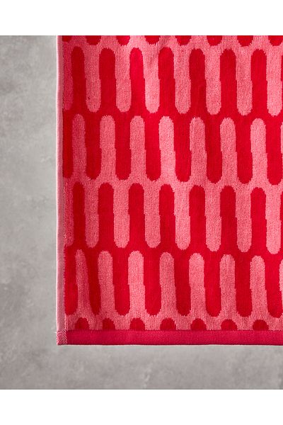 English Home Prosop de plajă vopsit în fire de bumbac Color Pop 90x150 cm Roz
