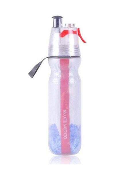 HALAMODO Water Bottle, BPA Free Sport Water Bottles for Kids, 500ml 17 oz Bike Water Bottles, with Spray Mist