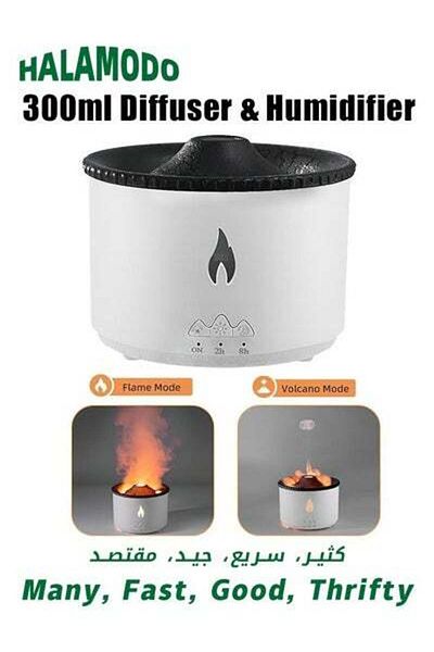 HALAMODO Essential Oil Diffuser Humidifier, Aromatherapy Diffuser, Auto Shut-Off Flame Diffusers, for Home Of