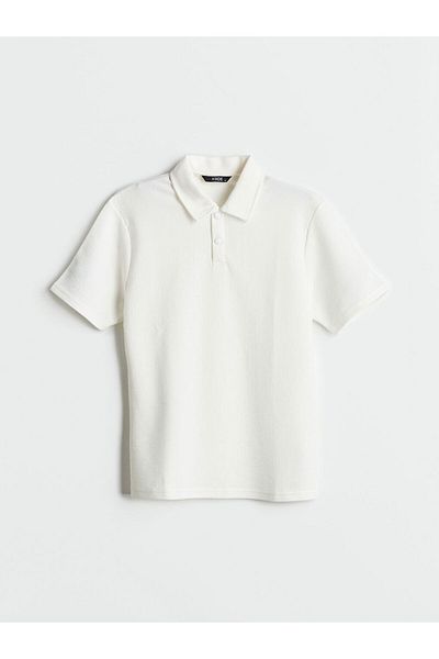 LC Waikiki Ανδρικό μπλουζάκι XSIDE Ecru Polo Neck