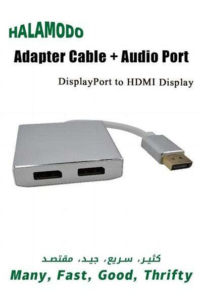 HALAMODO DisplayPort to HDMI Display Adapter Cable, Mini Display DP Male To HDMI Female Adapter Converter Cab