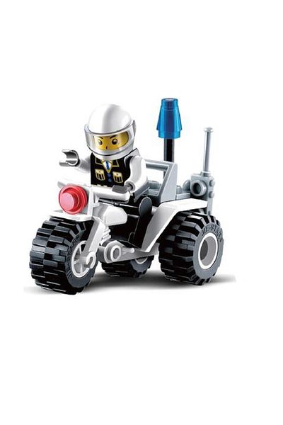 Generic Lego Policeman Motorcycle 27 PCs No. 20003