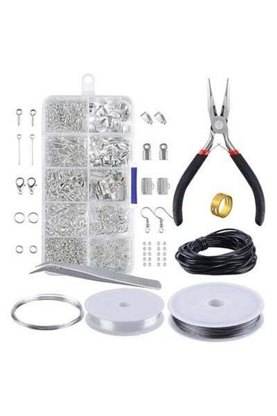 HALAMODO Jewellery Making Kit, Jewellery Repair Kit, Installation Kit, Jewelry Supplies Kit, Jewelry Pliers,