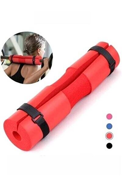 HALAMODO وسادة القرفصاء الحمراء لحماية الرقبة والكتف مع حزام ثابت