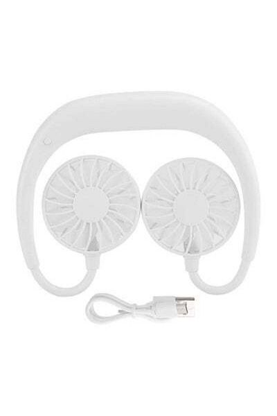 HALAMODO Neck Fan, Portable Neck Fan, Bladeless Wearable Personal Fan, Rechargeable Neckband Fan, Bladeless N