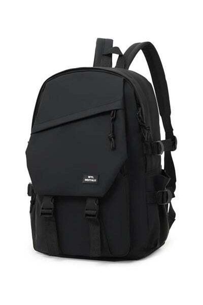 HALAMODO School Backpack, Unisex Large Bookbag, Waterproof Schoolbag for Men Women, Casual Daypack, Travel Ru