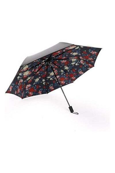 HALAMODO Folding Umbrella, Pocket Umbrellas, 8 Ribs Windproof Folding Travel Umbrella, Portable Lightweight C