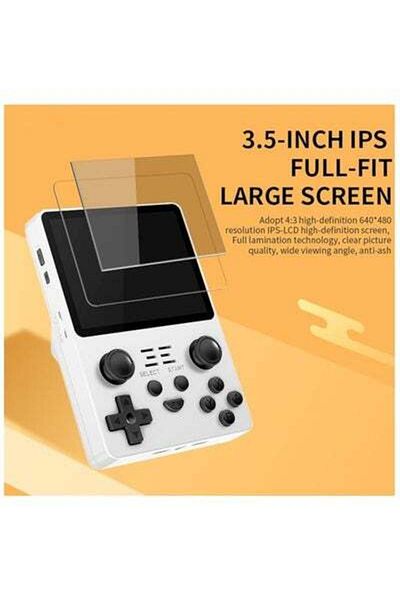 HALAMODO RGB20S Handheld Arcade Game Console, 3.5 IPS Game Console with 16G Card and 15000 Games, Open Source