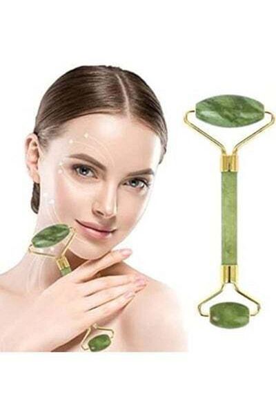 HALAMODO Jade Roller Facial Massager Gua Sha Tool Green