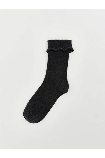 LC Waikiki Lcw Eco Anthracite Girls' Sock Socks