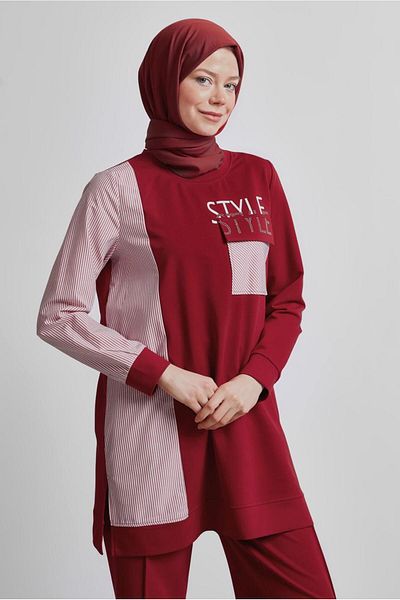 Alvina Printed Trousers Tracksuit Suit 44748