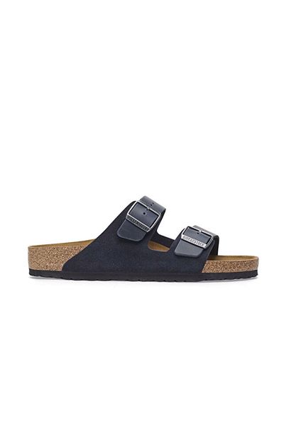Birkenstock Navy Blue Arizona Vl Leoi Men's Slippers 1028191 -20191