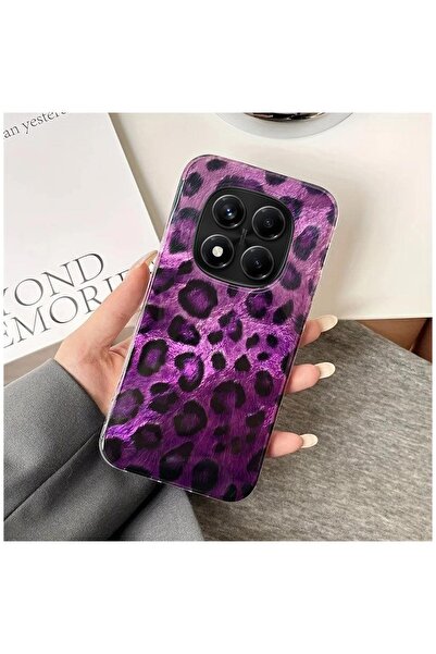 Zebana Xiaomi Redmi Note 14 Pro 5G Uyumlu Kılıf Zebana Luxe Leopard Silikon K...