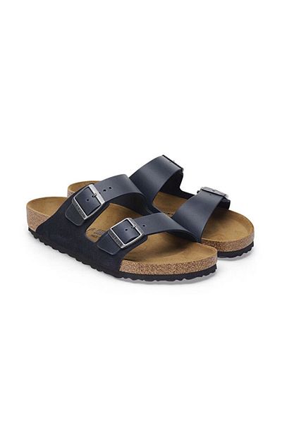 Birkenstock Navy Blue Arizona Vl Leoi Men's Slippers 1028191 -20191