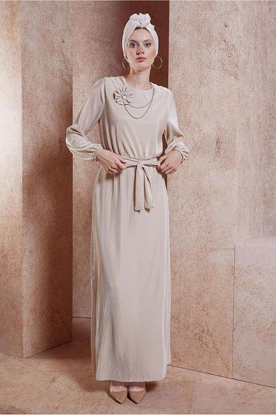 Alvina Φόρεμα με πλισέ και ζώνη - 44697