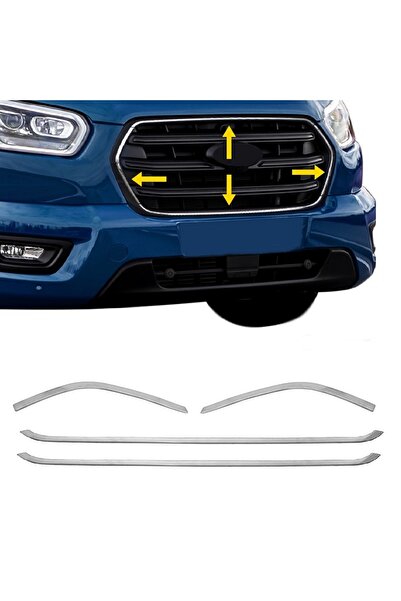 MYTUNİNG Ford Transit 2019 Ve Üzeri Krom Ön Panjur Çerçevesi 4 Parça P.çelik