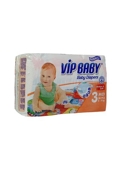 Bebiko Vip Baby scutece copii Midi 5-9kg (36 buc)