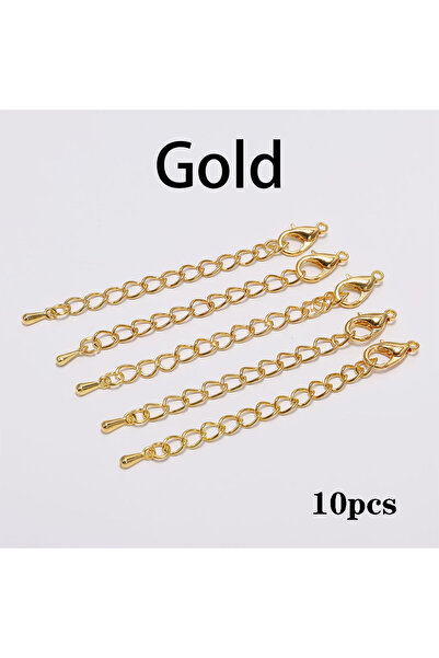 Choice 50 مم Gold10 10 قطع/مجموعة 50 70 مم نغمة تمديد ذيل سلسلة مشابك جراد ال...