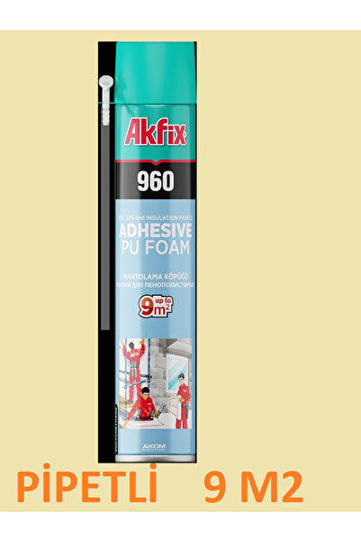 Akfix 960 Mantolama Köpüğü 900gr (PİPETLİ) 9 M2 1 Adet Gönderilir