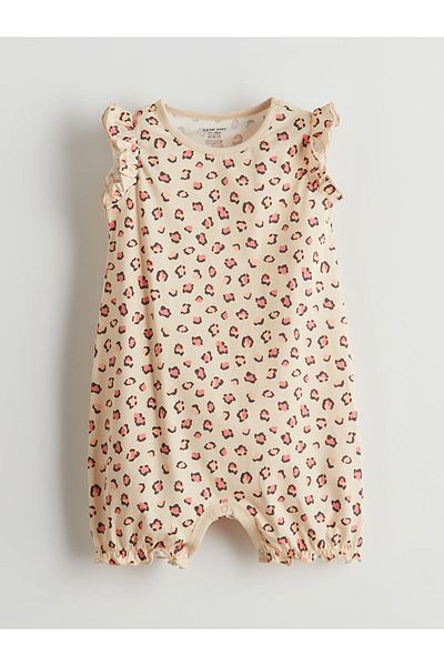 LC Waikiki Crew Neck Baby Girl Jumpsuit