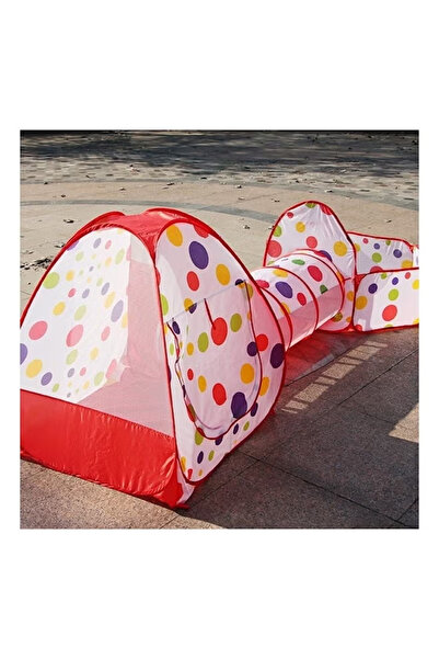 Yelajoy 3 in 1 Set Combo Play Tent with Play Tunnel,Children Folding Play House Portable Outdoor Indoor Toy