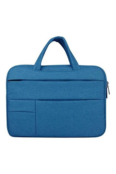 Generic Polyester Laptop Bag For Macbook With Handle Blue
