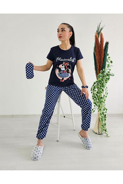 Altı Üstü Butik Σετ Πυτζάμες Six Polka Dot Mickey Print