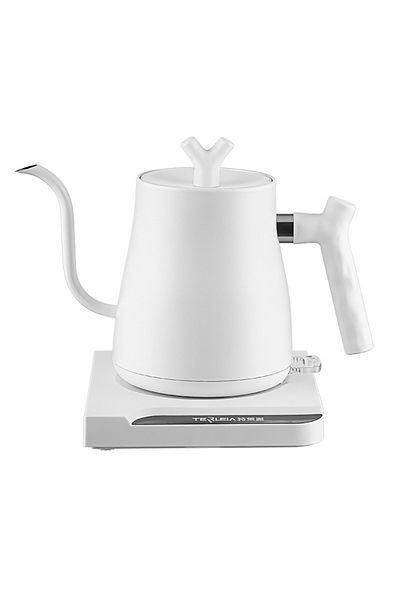 fulina Gooseneck Electric Kettle, 10/18 Stainless Steel Liner, 1000w Fast Heating,white,1l