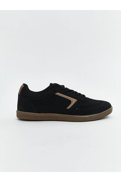 LC Waikiki Lcw Steps Black Suede Look Men's Sports Shoes