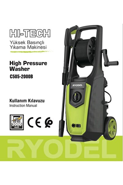 Genel Markalar Ryodel 160 Bar Indüksiyon Motorlu Basınçlı Yıkama Makinesi