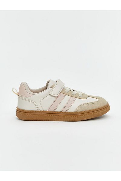 LC Waikiki Lcw Steps Beige Lace and Velcro Girls' Sports Shoes