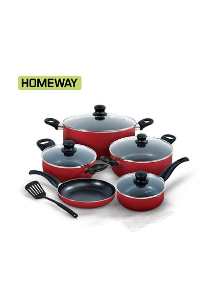 CLIKON HOMEWAY 10 PCS NONSTICK COOKING SET