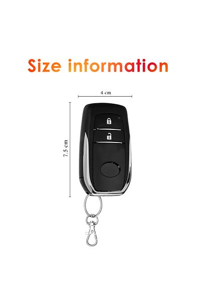 3XR Universal Remote Keyless Entry System with Central Door Locking, Trunk Release, and Car Locator