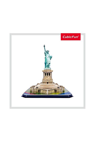 Cubic Fun Cubic Fun - Puzzle 3D Statuia Libertatii (Nivel Mediu 39 Piese)