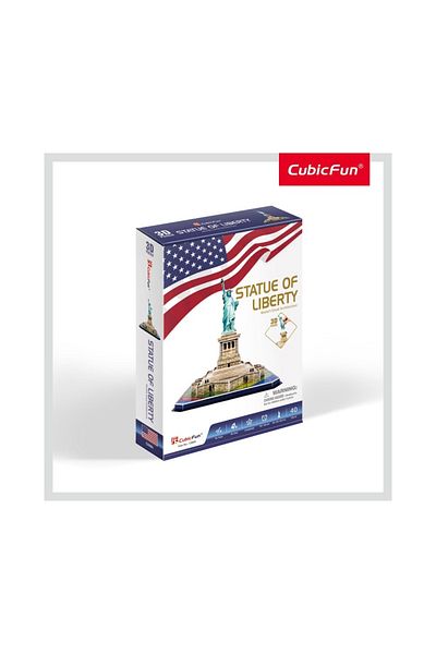 Cubic Fun Cubic Fun - Puzzle 3D Statuia Libertatii (Nivel Mediu 39 Piese)