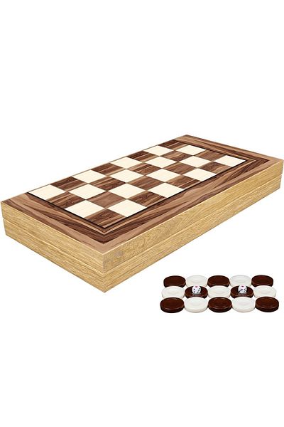 Yenigün Classic Backgammon - American Walnut (Large Size)
