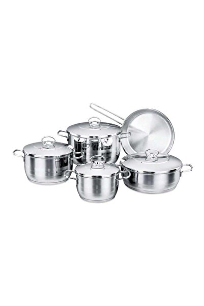 KORKMAZ Korkmaz 9-Piece Stainless Steel Cookware Set