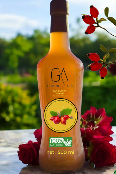 GÜVENLE ALIN DOĞAL EV YAPIMI KATKI MADDESİZ KUŞ BURNU SİRKESİ 500 ML