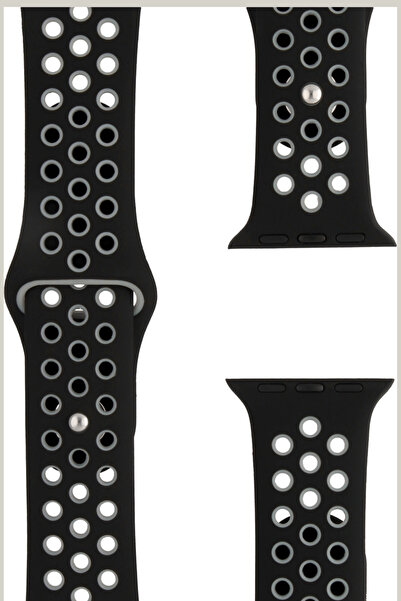 PSGT Apple Watch Seri: 1/2/3/4/5/6/se/7/8/9 (38-40-41MM) Ve Seri 10 (42MM) Uyumlu Silikon Kordon Dilekli