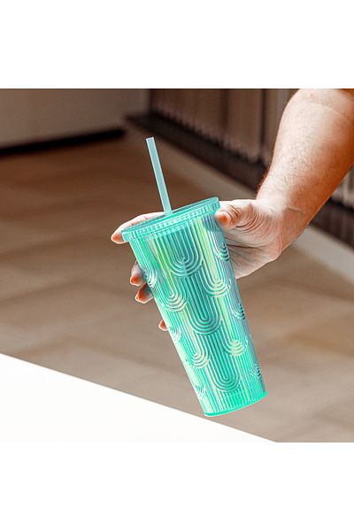 ROYALFORD Quencher 700ml Modern Tumbler with Straw RF12154 Assorted Colors