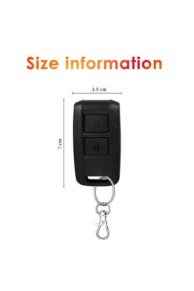 3XR Car Keyless Entry System with Remote Lock/Unlock, Trunk Release, Window Closer, Universal Fit
