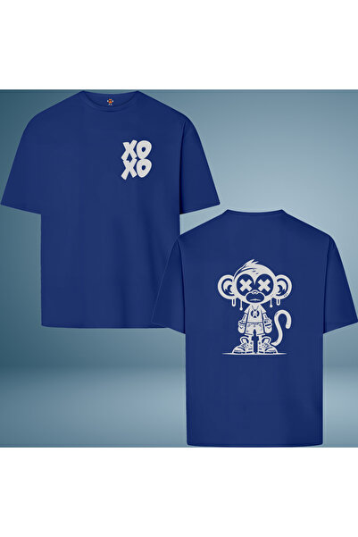 BookOrBook Lovely Monkey Double Yarn Woven 100% Cotton Premium T-Shirt