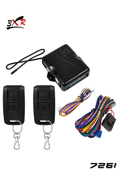 3XR Car Keyless Entry System with Remote Lock/Unlock, Trunk Release, Window Closer, Universal Fit