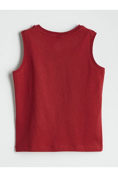 LC Waikiki Lcw Eco Red Bicycle Collar Male Child Undershirt